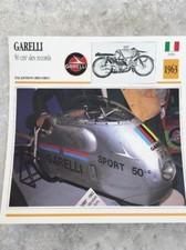 Garelli 50 cm3 record 1963 Carte moto Collection Atlas Italie