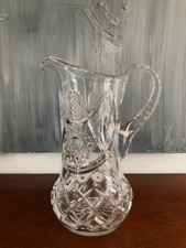 GRAND PICHET EN CRISTAL TAILLÉ ( H 24 cm)