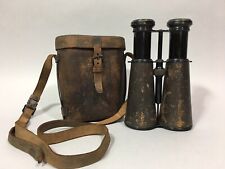 Très ancienne PAIRE DE JUMELLES supposée de MARINE WW1 MILITARIA 14-18 Étui cuir