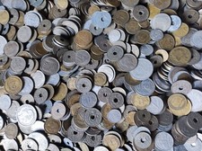 7,5 kilos variés de pièces de monnaie françaises