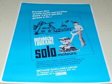 Prospectus brochure motoculteur  motobêche SOLO TOURAINE