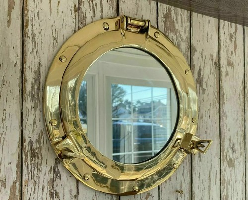 Miroir hublot laiton 12 - miroir, en