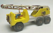 Jouet ancien tôle camion grue  Strenco  60/70 vintage Non Joustra CIJ JRD Gama 