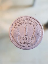 PIECE DE 1 Franc  de 1946 MORLON   en alu
