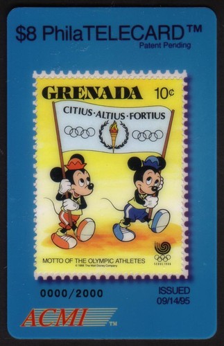 Grenade disney envoi timbre - grenade,