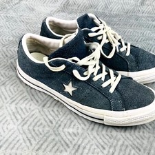 Converse One Star OX Baskets Unisexe 40 Marine Blanc Premium Suède 158371C