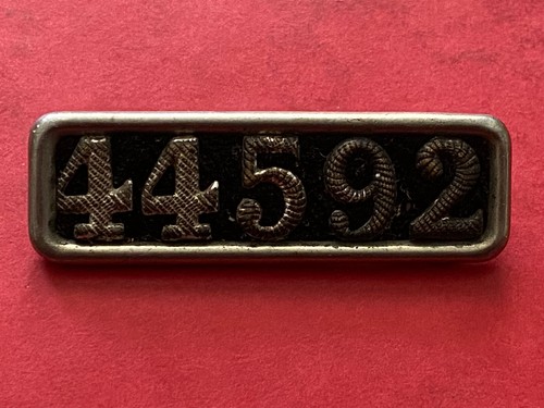 Insigne matricule personnel - , de