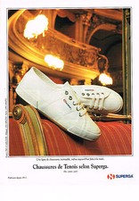 PUBLICITE ADVERTISING 034   1995   SUPERGA   chaussures tennis baskets