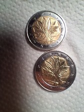 Lot de 2 pièces 2 € France 2024 et 2023 – Les Chênes – BU – Rare commémoratives.