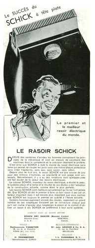 Publicité ancienne rasoir - le,