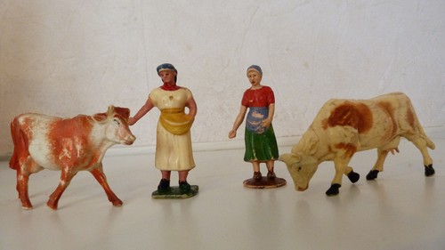 Figurines anciennes ferme - , 2