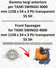 Bavette avant pour Autolaveuse TASKI SWINGO 4000