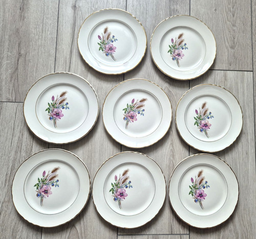 Assiettes dessert moulin des - a,