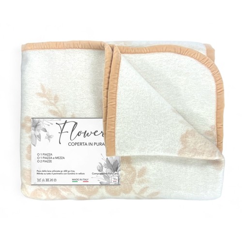Couverture fleurie 100 - fleurie, 100%