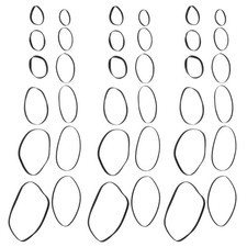  Lot de 100 courroies de tourne-disque en caoutchouc pour cassettes 40-135 mm,