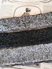 ANCIEN GALON TEXTURE CHENILLE  ASTRAKAN CONFECTIONNER PAR JACOLIN  A LYON