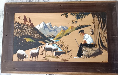 Tableau ancien panneau - panneau, bois