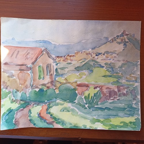 Aquarelle originale années