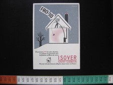 Carte PIERRE FIX-MASSEAU Saint Gobain ISOVER Imp BLONDEL LA ROUGERY Paris