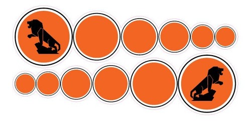Planche stickers casque lion - stickers,