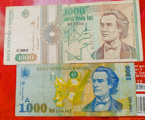 Billets roumanie 1000 lei - 2, billets,