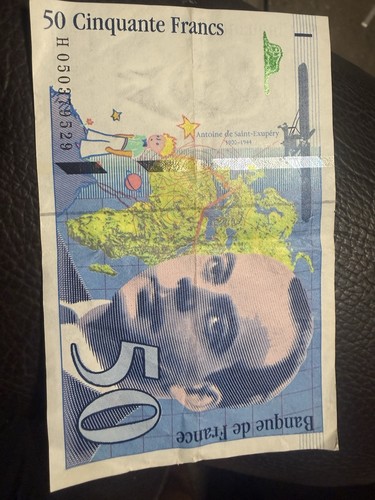 Billet francs saint - billet, exupery