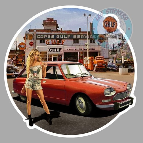 Sticker ami citroen pinup - sticker,