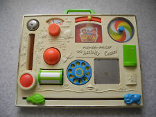 jeu jouet ancien Activity Center Fisher Price 1973 tableau activité vintage toy