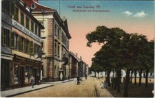 CPA AK Landau Marktstrasse mit