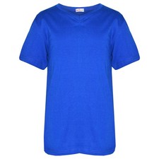 T-Shirt Uni En Coton 100% Pour