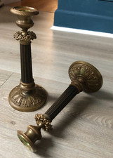 Paire de Bougeoir bronze et