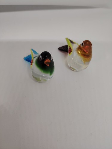 Figurines oiseaux verre - oiseaux, en