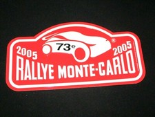 Plaque plate schild 73 eme RALLYE MONTE CARLO 2005 METAL SOUVENIR  30 X 15.5 CM