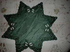 Etoile en tissu moiré vert