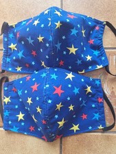 LOT DE 2  MASQUES EN TISSU 100% COTON REUTILISABLE