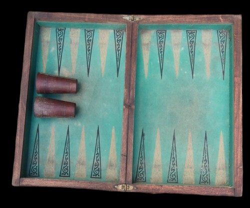 Ancien coffret boite boisjeu - ancien,