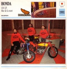 HONDA CM 125 "Mur de la mort" CM125 1991 : Fiche Moto #001128
