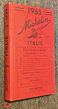 Guide Michelin Rouge ITALIE  1965 -  Bel Etat.