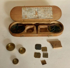 N°2 Ancienne  Balance trébuchet de Changeur d'Or 