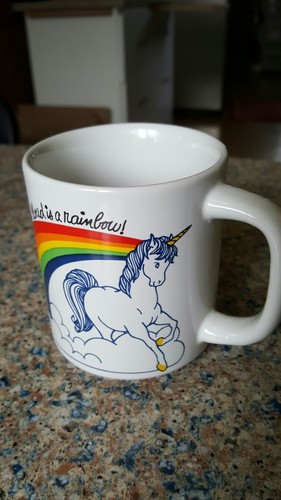 Wallace berrie unicorn mug - wallace,