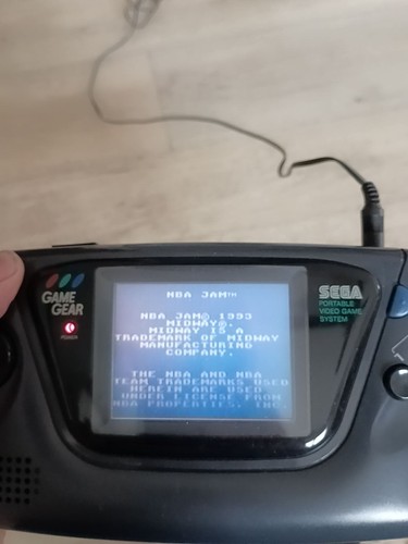 Sega game gear - gear, noire