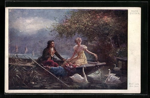 Carte postale artiste hans - carte,