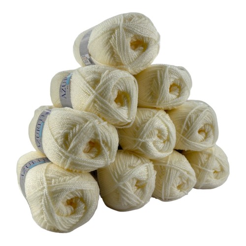 Lot pelotes azurite ecru - lot, de