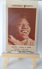1940' Chocolat YVOURS #36 THIAM PAPA GALLO Athlétisme card Carte Cyclisme image