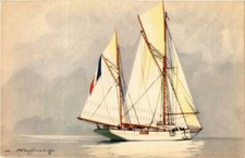 CPA AK Yachts Encalmine Ketch
