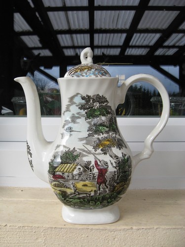 Cafetiere faïence anglaise - cafetiere,