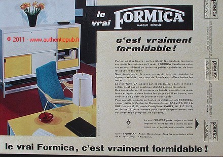 Publicite formica meuble - publicite,