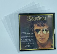 LOT 200 POCHETTES PROTECTION PLASTIQUE POUR VINYLE 45T 45 TOURS