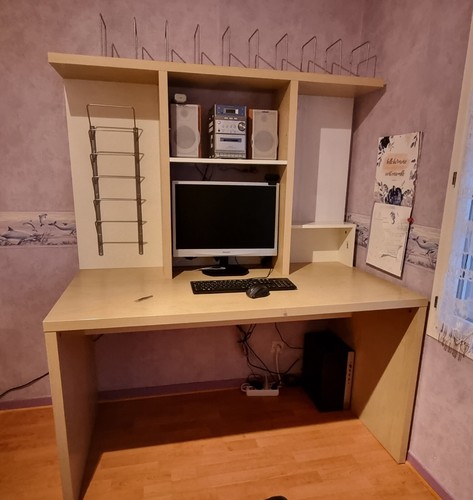 Bureau ikea bois - ikea, beige