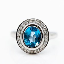 Anneau 750/18K or Blanc Dia